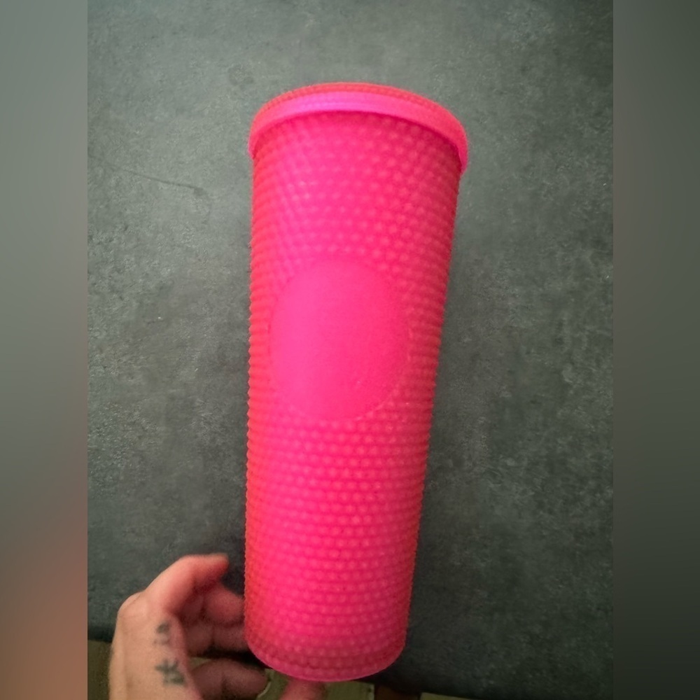 Starbucks Neon Pink Studded Cup